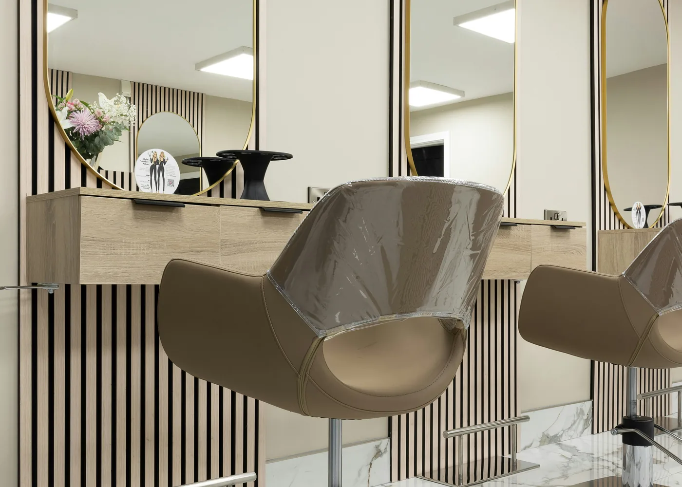 AI-generated barbering example, not Ash's actual staff or customer